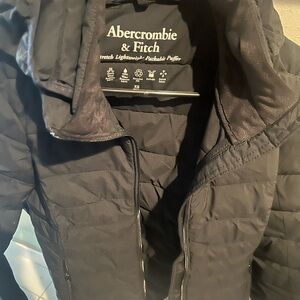 Abercrombie & Fitch Black Puffer Jacket